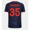 Nottingham Forest Oleksandr Zinchenko #35 Tredjedrakt 2025-26 Kortermet